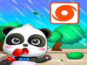 Baby Panda Storm Safety Kids Game