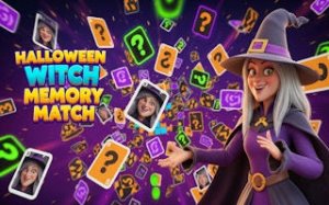 Memory Match Halloween Puzzle