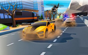 Police Car Chase ZigZag Escape 3D Driving Game Online Arcade Game