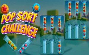 Pop Sort Challenge: Color Ball Puzzle Game