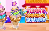 Yummy Churros Ice Cream Maker Cooking Game